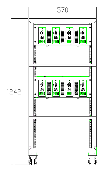 Elevada precisão da máquina de testes da bateria de 72V5A 4ch e tipo de poupança de energia verificador 4 do feedback da capacidade da bateria