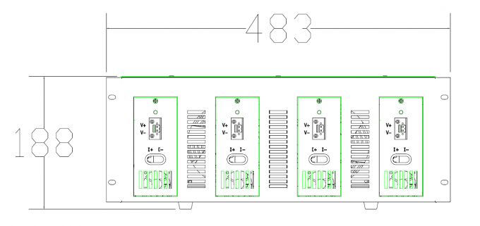 (4ch) verificador 2 da capacidade da bateria da elevada precisão 10V20A e da economia de energia (tipo do feedback)