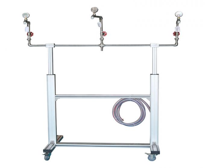 Luminaires móveis do equipamento de teste da proteção do ingresso 3 instrumentos 0 do teste de pulverizador da água das cabeças