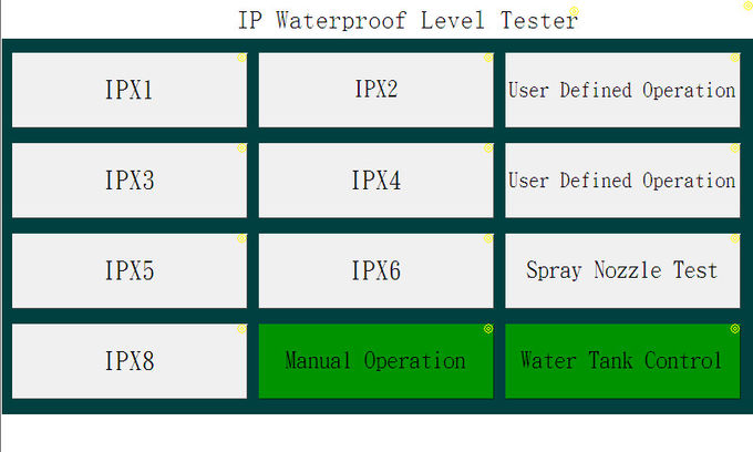 Proteção IPX1 do ingresso dos graus do código do IP IEC60529 IPX8 ao sistema de teste 0
